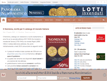 Tablet Screenshot of panorama-numismatico.com